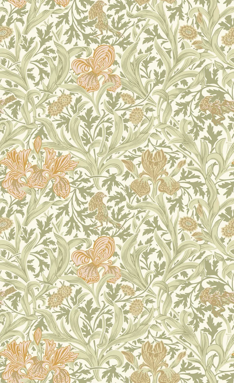 Iris Wild Gardens Wallpaper - Light Green — Ảnh 4