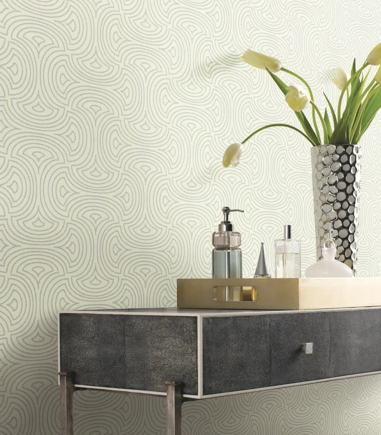Candice Olson Hourglass Wallpaper - White — Ảnh 3