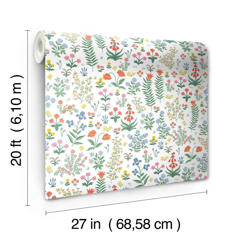 Rifle Paper Co. Menagerie Garden Peel and Stick Wallpaper - Rose Multi — Ảnh 7