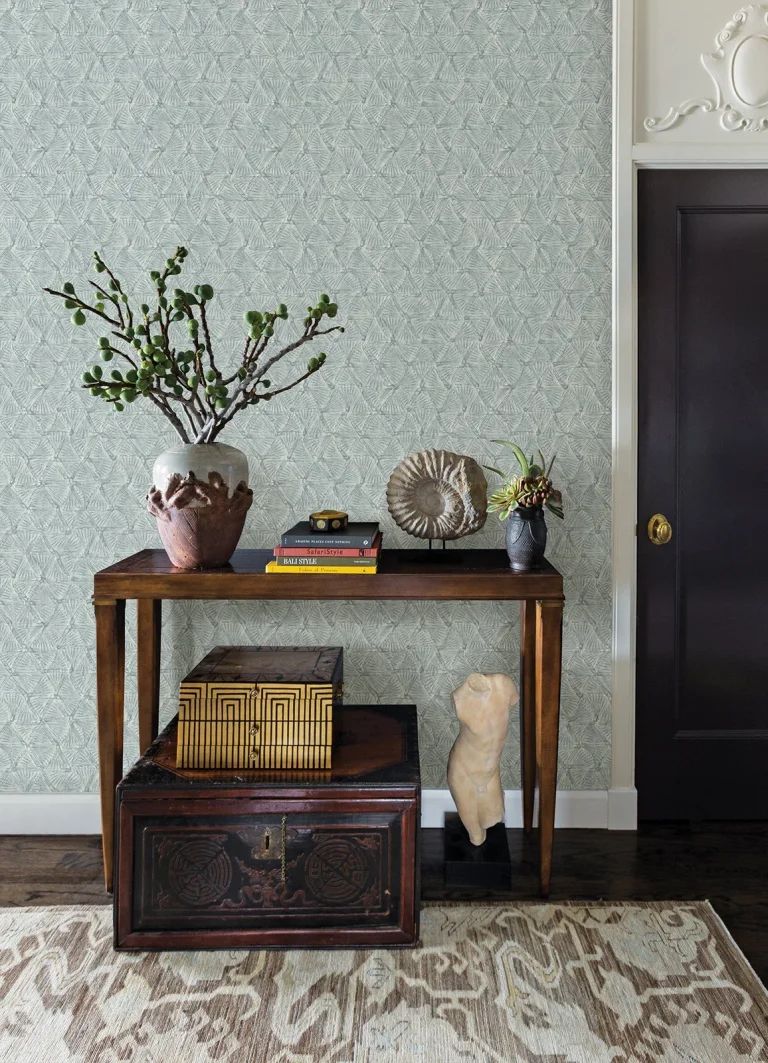Wright Textured Triangle Wallpaper - Slate — Ảnh 4