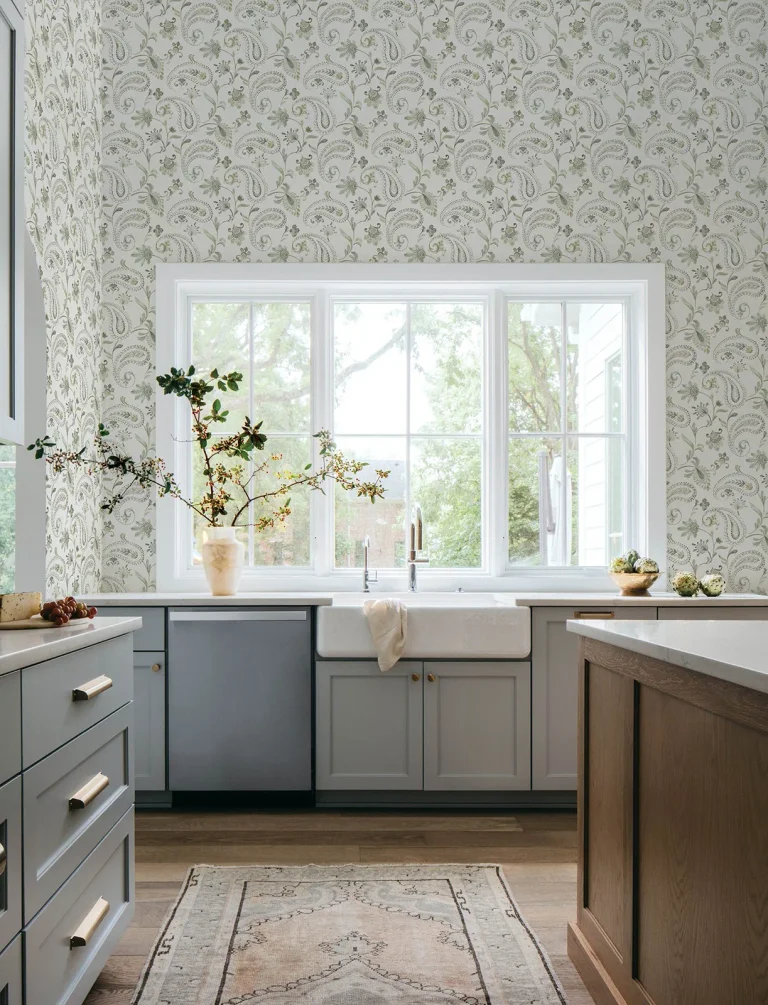 Chesapeake Darlene Jacobean Wallpaper - Green — Ảnh 5