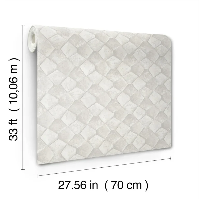 Waterford Tiled Wallpaper - Dove — Image 5