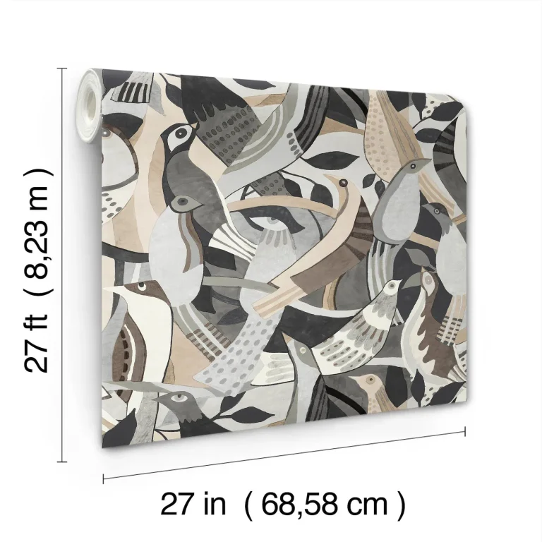 Fauvist Flock Wallpaper - Neutral — Ảnh 6