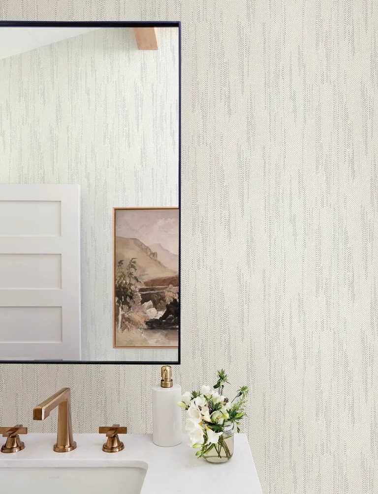 Baris Stipple Stripe Wallpaper - Silver — Ảnh 3