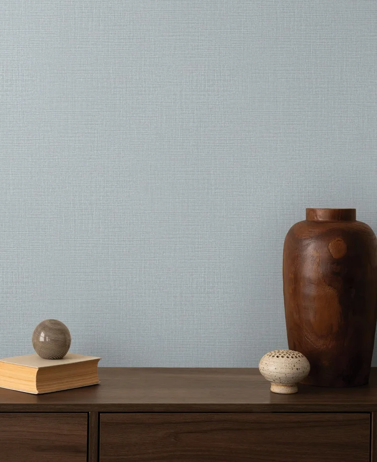 Georgette Faux Fabric Wallpaper - Stone — Ảnh 5