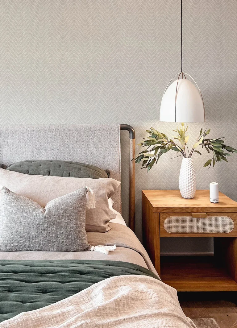 Glynn Chevron Wallpaper - Light Grey — Ảnh 5