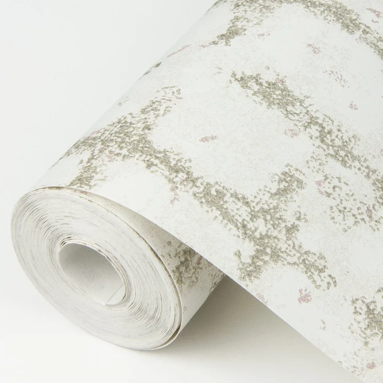 Shea Distressed Geometric Wallpaper - Gold — Image 3