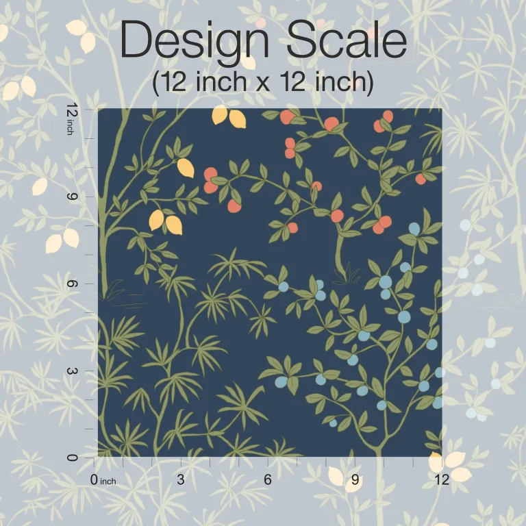 Erin & Ben Lemon Grove Peel and Stick Wallpaper - Navy — Image 8