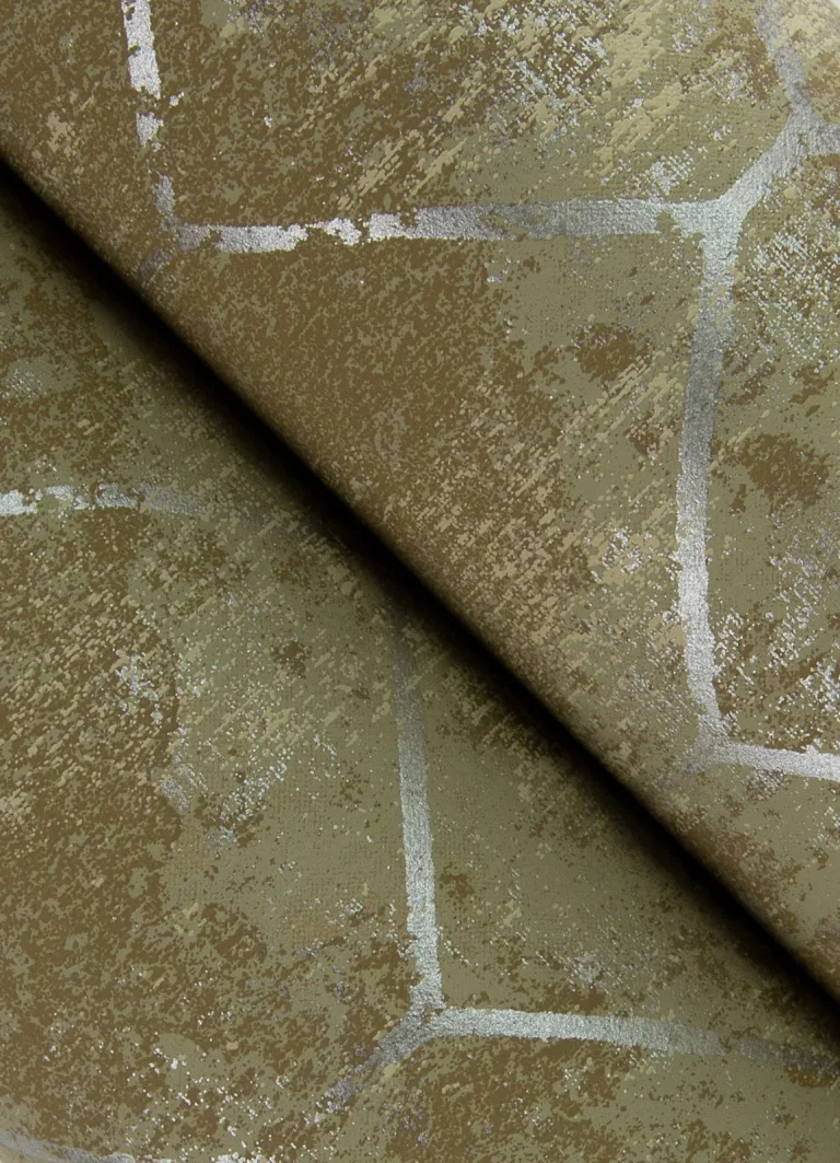 Rauta Hexagon Tile Wallpaper - Brass — Ảnh 2