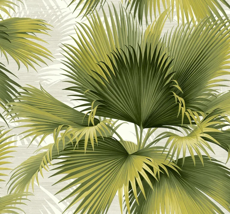 Summer Palm Tropical Wallpaper - Green — Ảnh 3