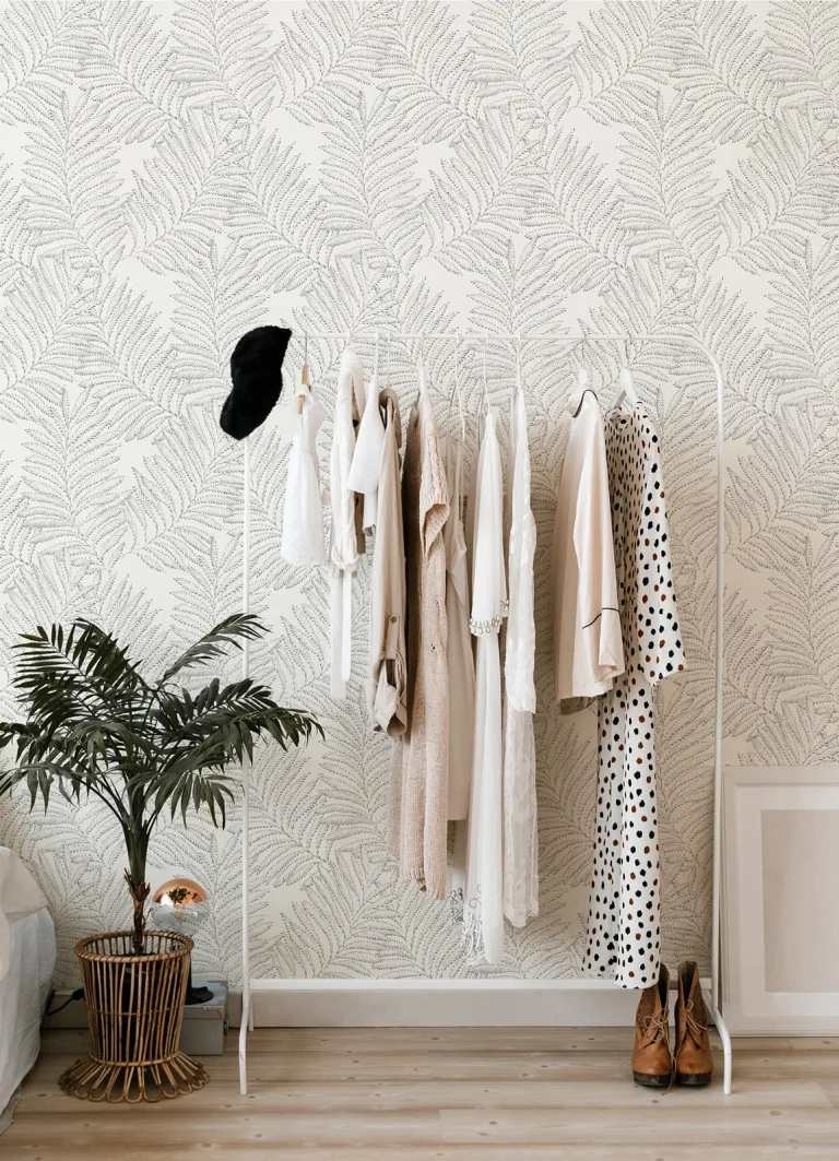 Finnley Inked Fern Wallpaper - Grey — Ảnh 3