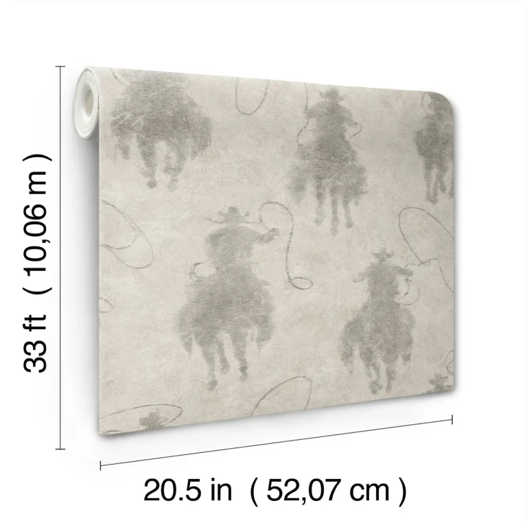Chesapeake Stockman Silhouette Wallpaper - Grey — Ảnh 6