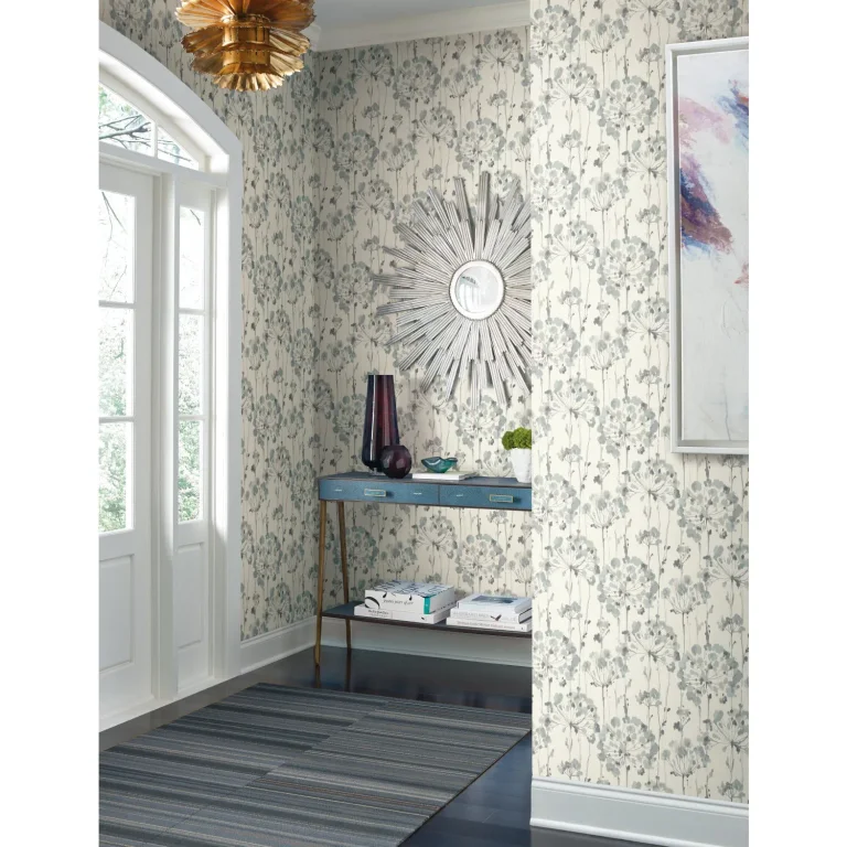 Candice Olson Flourish Wallpaper - Sheer Blue/Gray — Ảnh 6