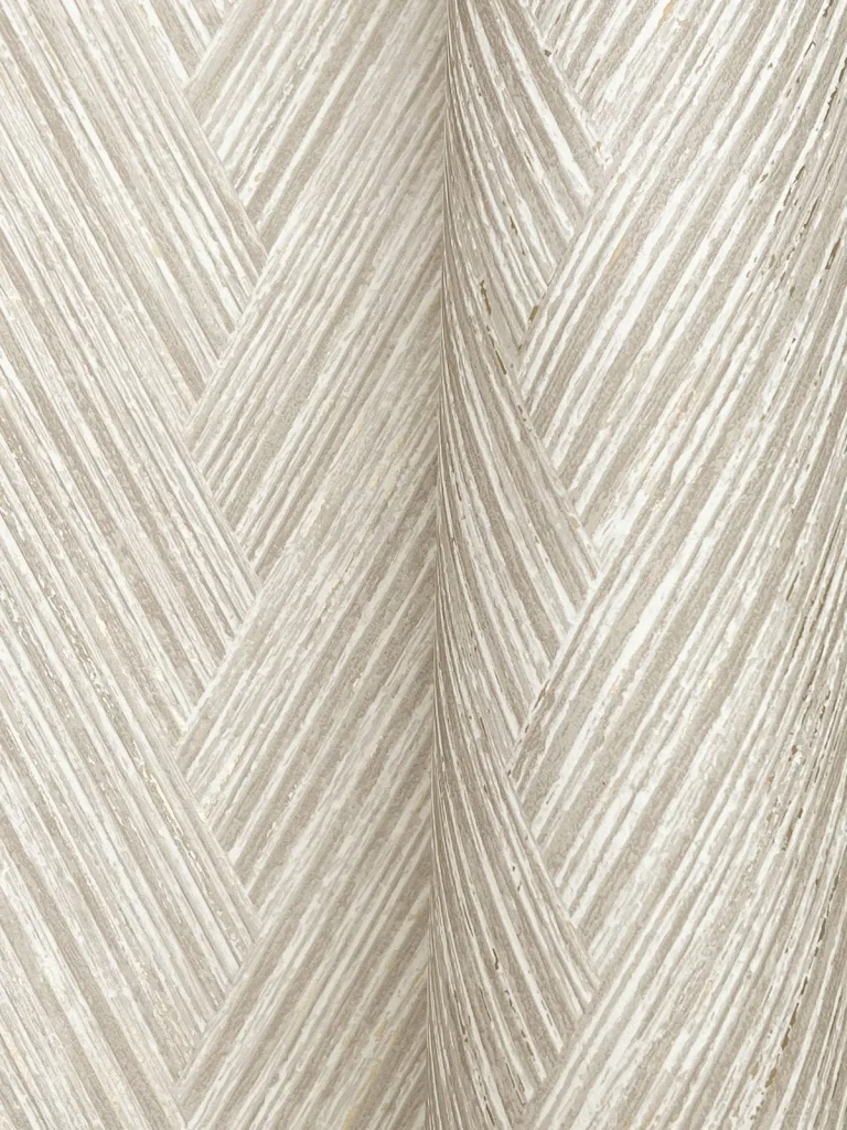 Thatched Chevron Wallpaper - Linen — Ảnh 5