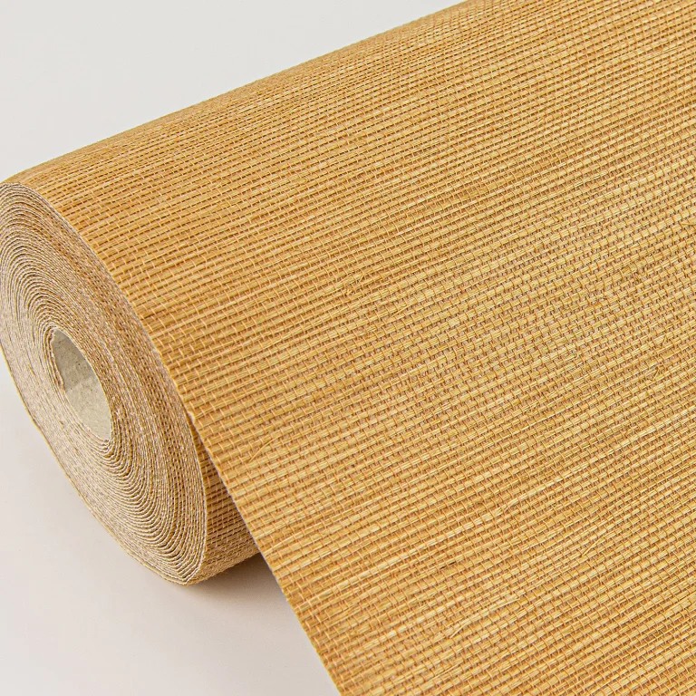 Aiko Sisal Grasscloth Wallpaper - Orange — Ảnh 4