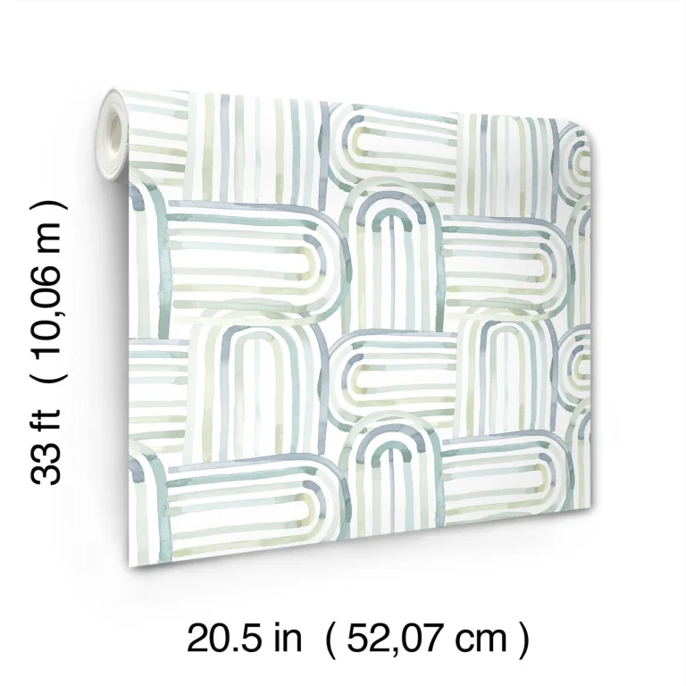 Lolly Arches Wallpaper - Teal — Ảnh 5