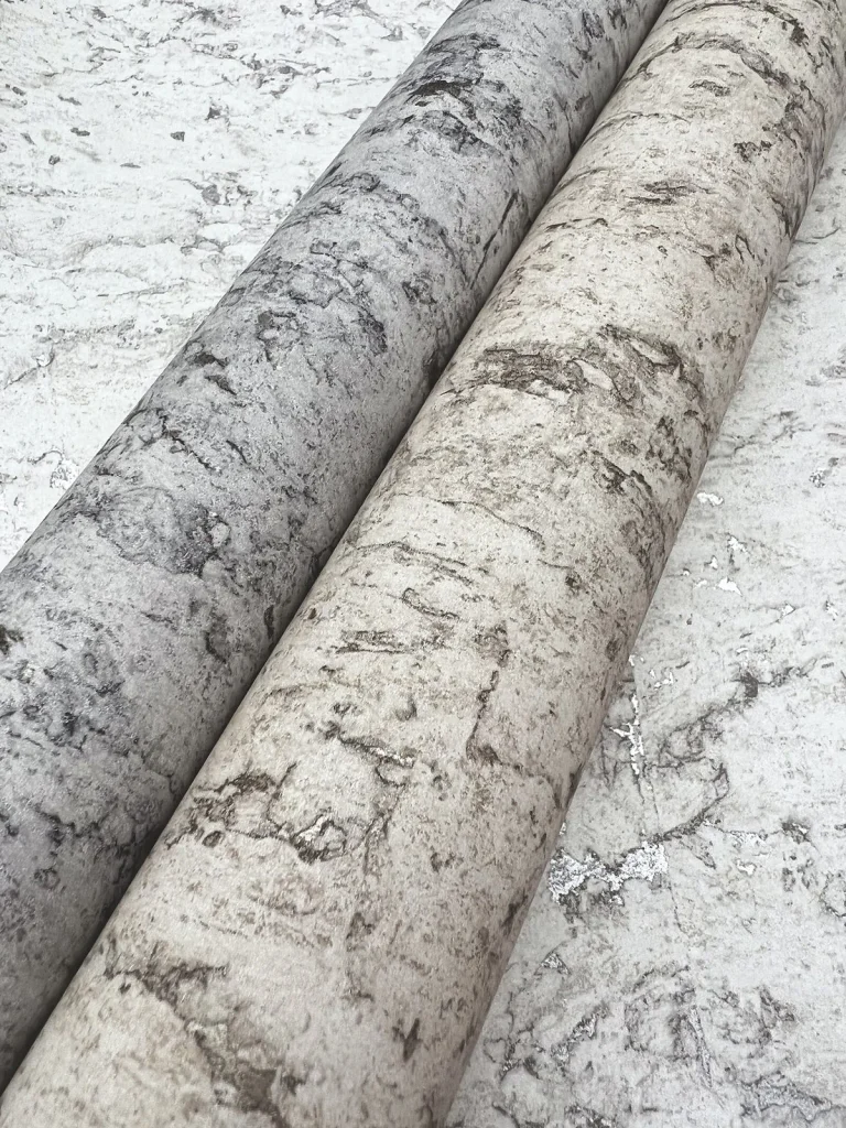 Shimmering Cork Peel and Stick Wallpaper - Grey/Glint — Ảnh 3