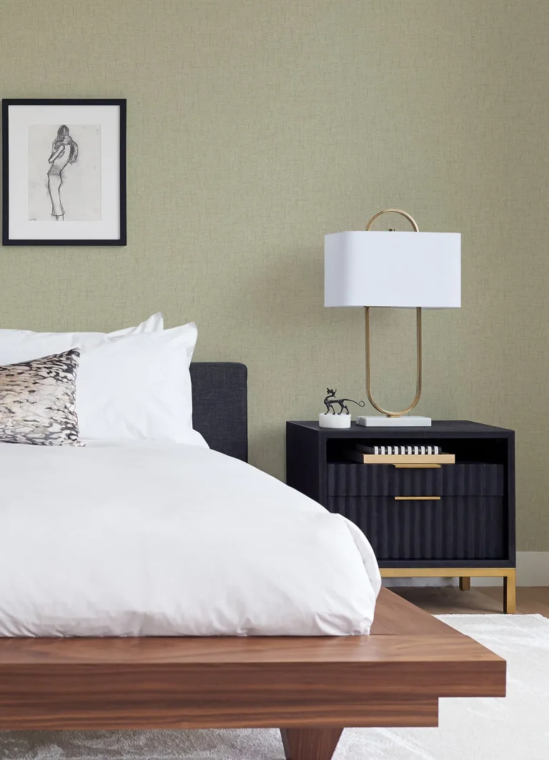 Bentley Faux Linen Wallpaper - Beige — Ảnh 2