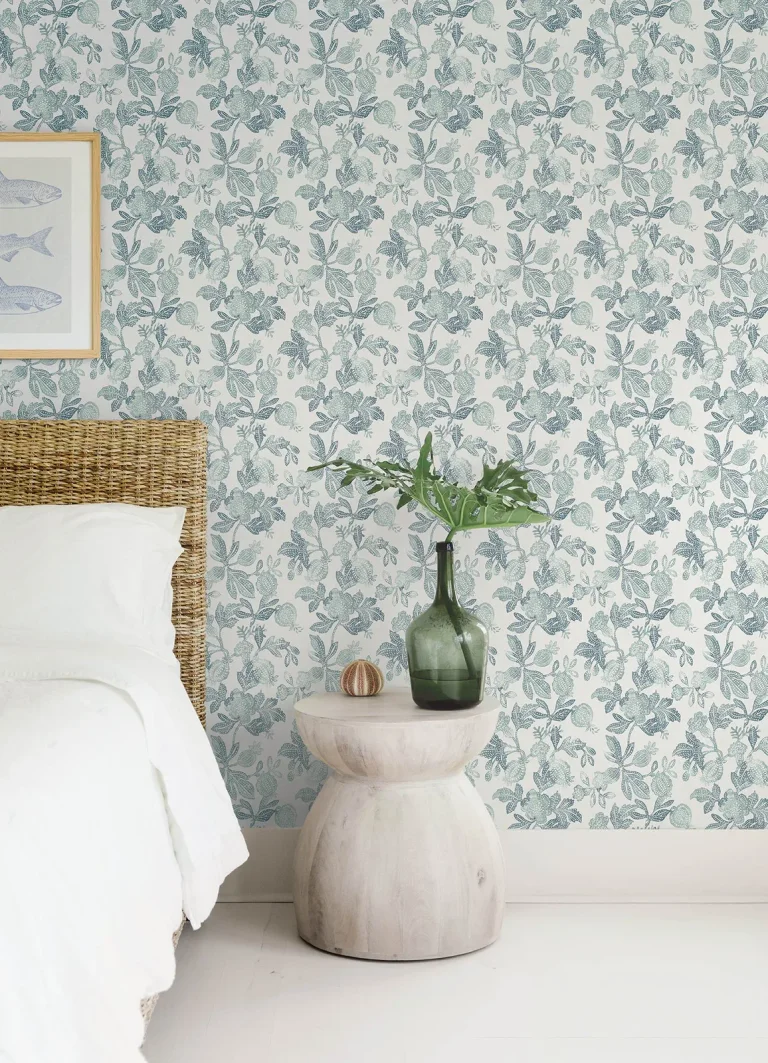 Beach Rose Wallpaper - Teal — Ảnh 4