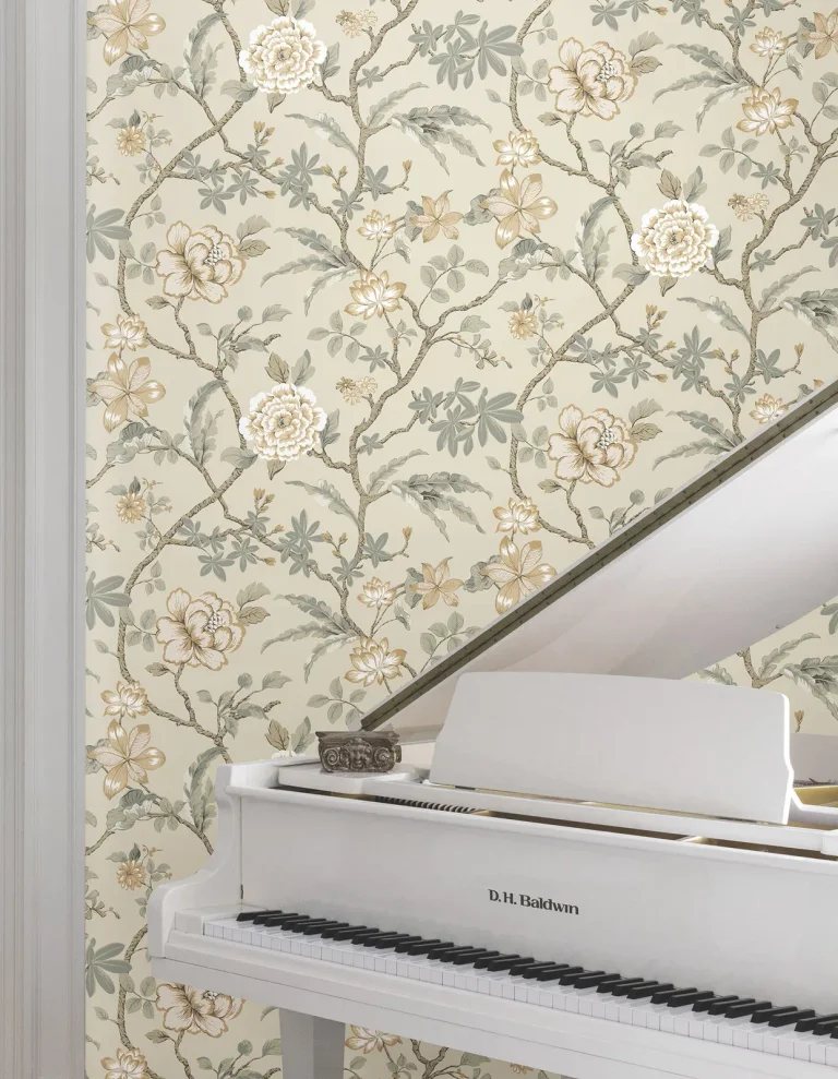 Ronald Redding Courtyard Botanical Wallpaper - Neutral — Ảnh 2