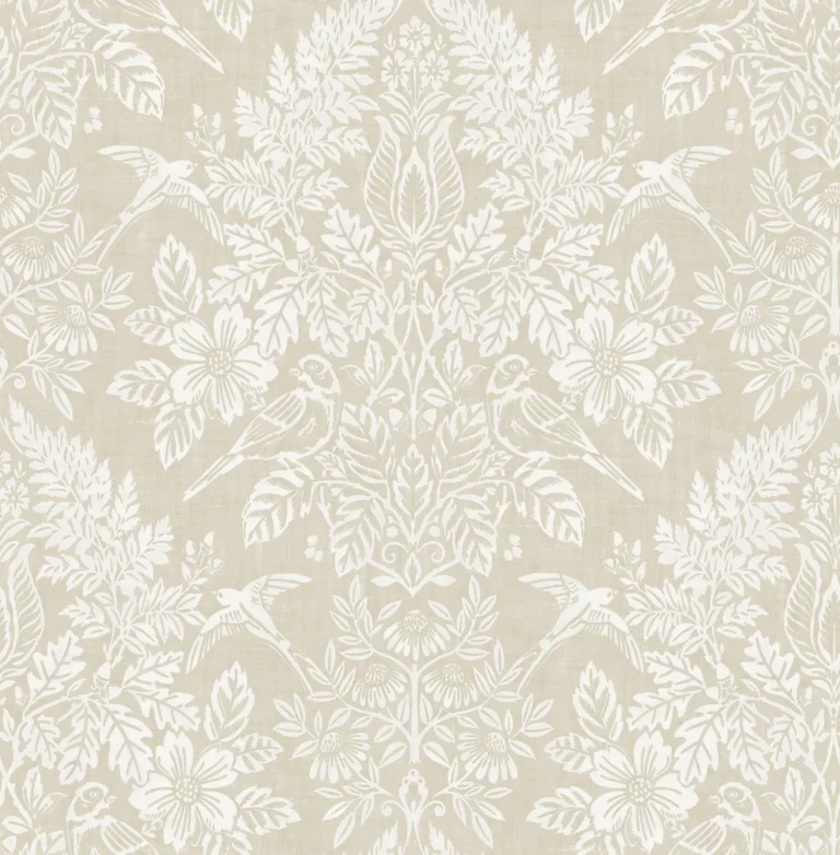Chris Loves Julia Finch Woodland Damask Wallpaper - Neutral — Image 5