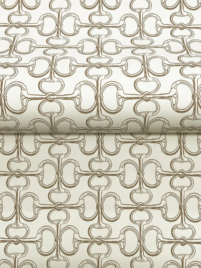 Ronald Redding Polo Horse Bits Wallpaper - Beige — Ảnh 2