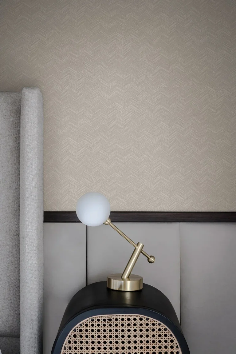 Raised Chevron Wallpaper - Taupe — Ảnh 5