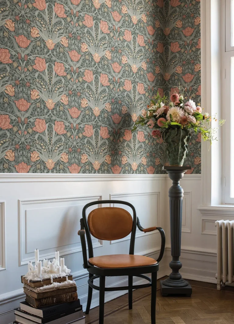Fillippa Tulip Wallpaper - Sage — Image 5