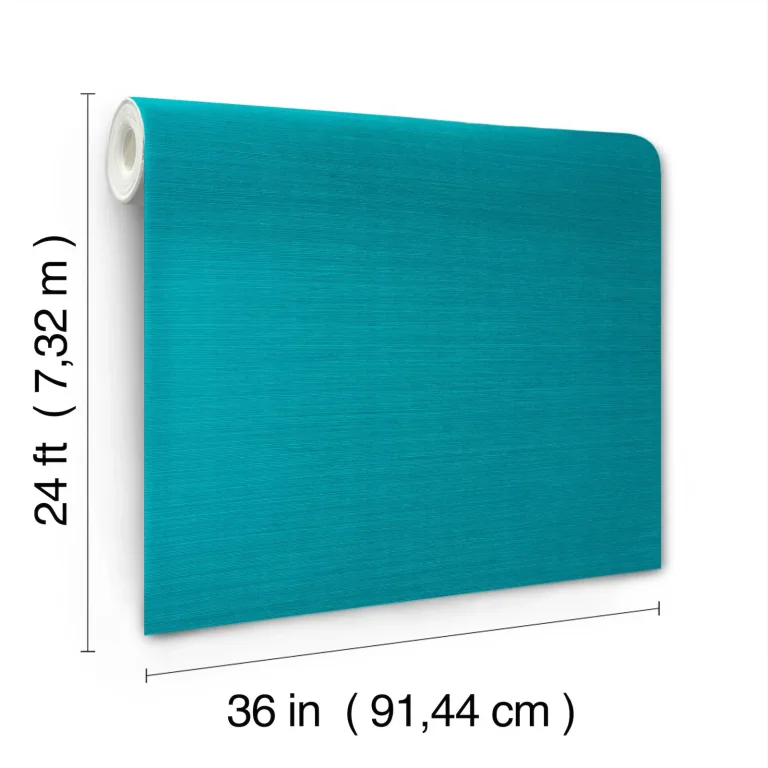 Ronald Redding Maguey Sisal Grasscloth Wallpaper - Lagoon — Ảnh 4