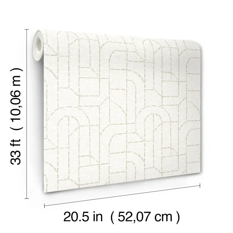 Integrity Arched Outlines Wallpaper - Dove — Ảnh 5