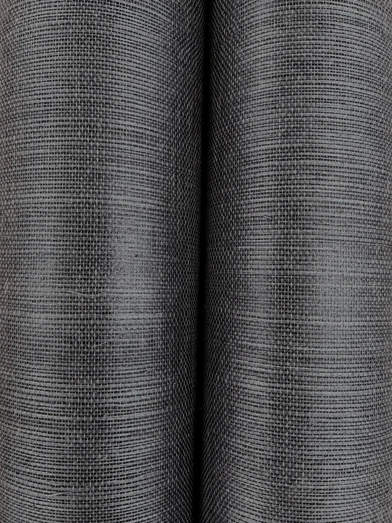 Ronald Redding Maguey Sisal Grasscloth Wallpaper - Charcoal — Ảnh 4