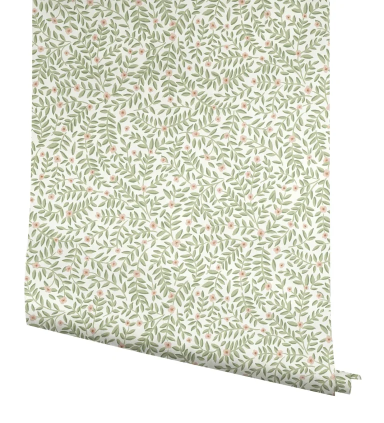 Rifle Paper Co. Elodie Petite Floral Peel and Stick Wallpaper - Cream — Ảnh 3