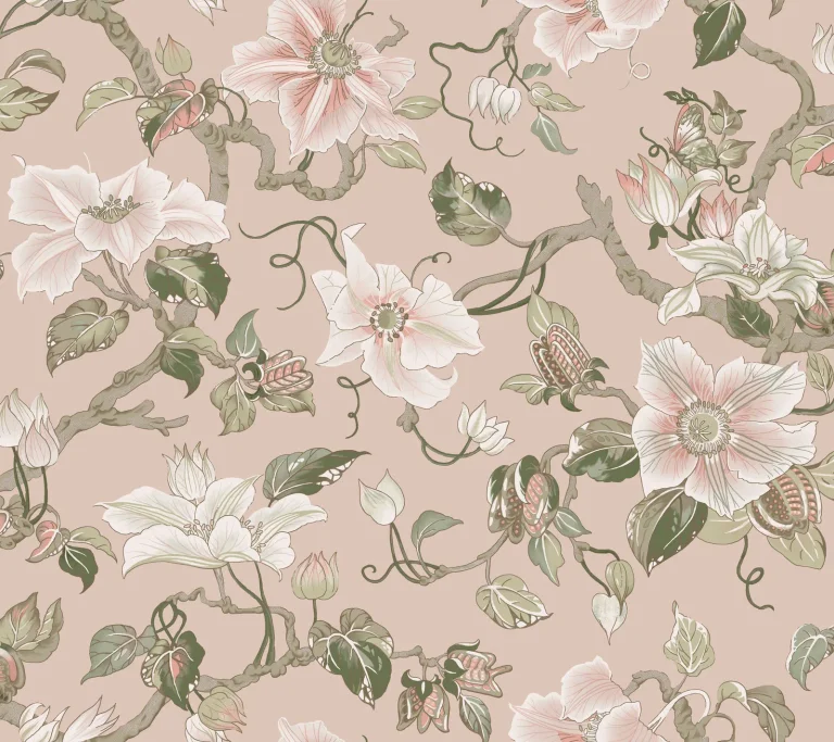 Ronald Redding Marguerite Vine Wallpaper - Blush — Ảnh 4