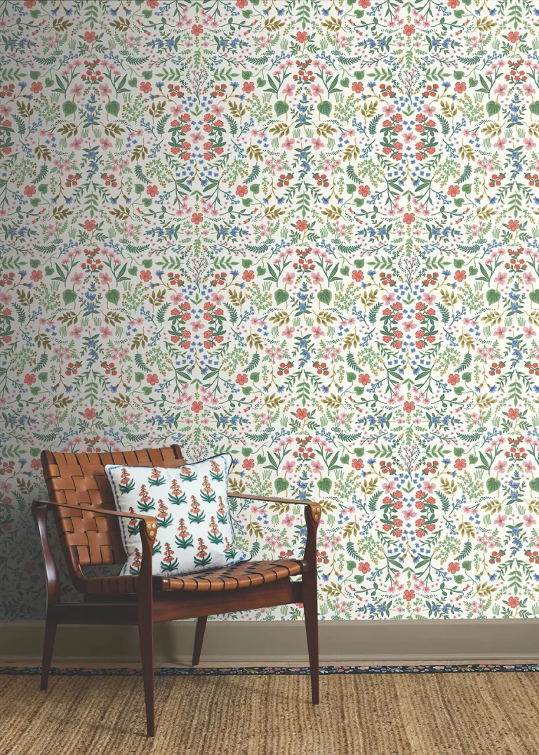 Rifle Paper Co. Wildwood Peel and Stick Wallpaper - Rose — Ảnh 5