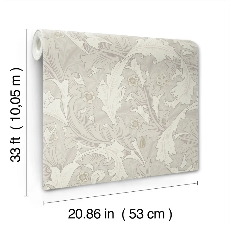 Granville Leafy Vine Wallpaper - White — Image 2