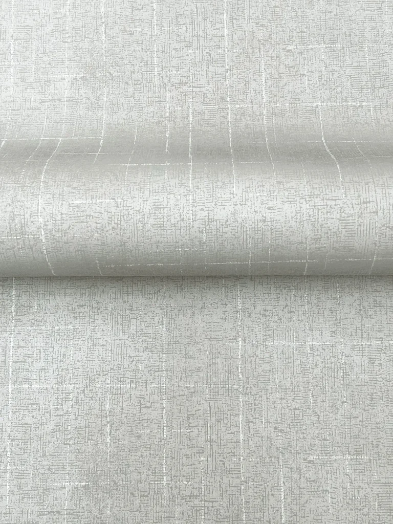 Ronald Redding Saratoga Faux Linen Wallpaper - Grey — Ảnh 4