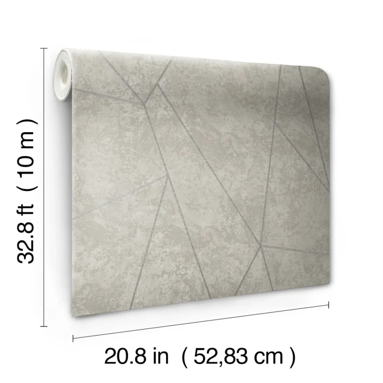 Nazca Wallpaper - Grey/Silver — Ảnh 7