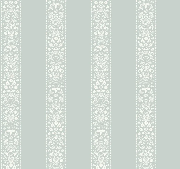 Rifle Paper Co. Estee Stripe Wallpaper - Slate — Ảnh 5