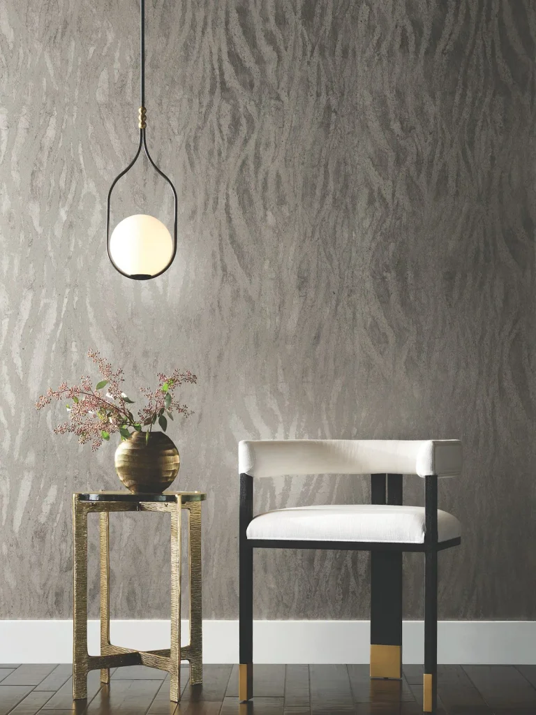 Candice Olson Zebra Chic Wallpaper - Silver — Image 5