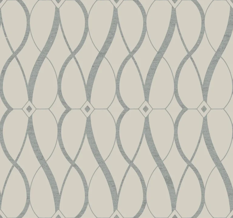 Graceful Geo Wallpaper - Beige/Silver — Ảnh 4
