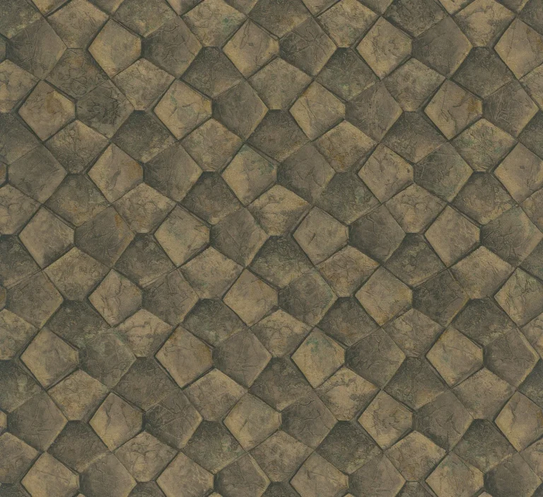 Waterford Tiled Wallpaper - Gold — Ảnh 3