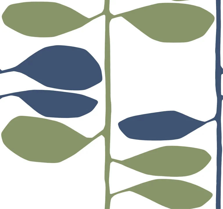 Sculpted Vines Wallpaper - Alpine & Ultramarine — Ảnh 3