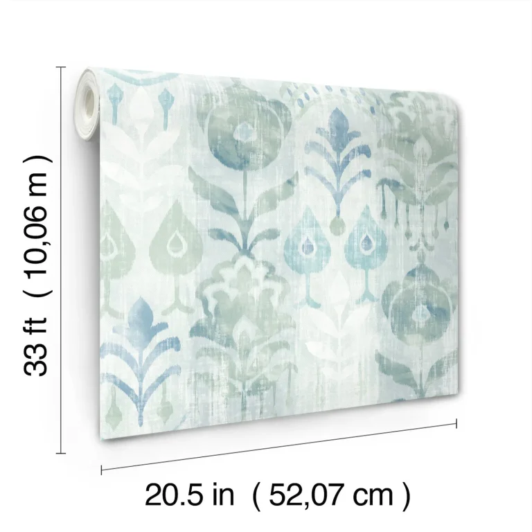Pavord Floral Shibori Wallpaper - Green — Ảnh 2