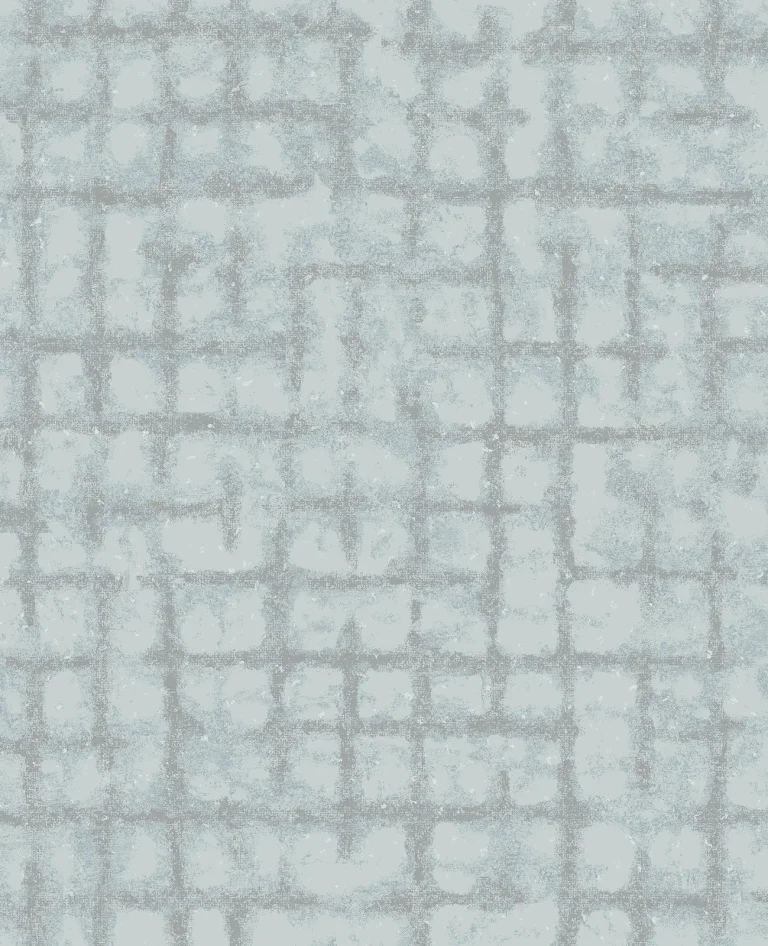 Shea Distressed Geometric Wallpaper - Sky Blue — Ảnh 5