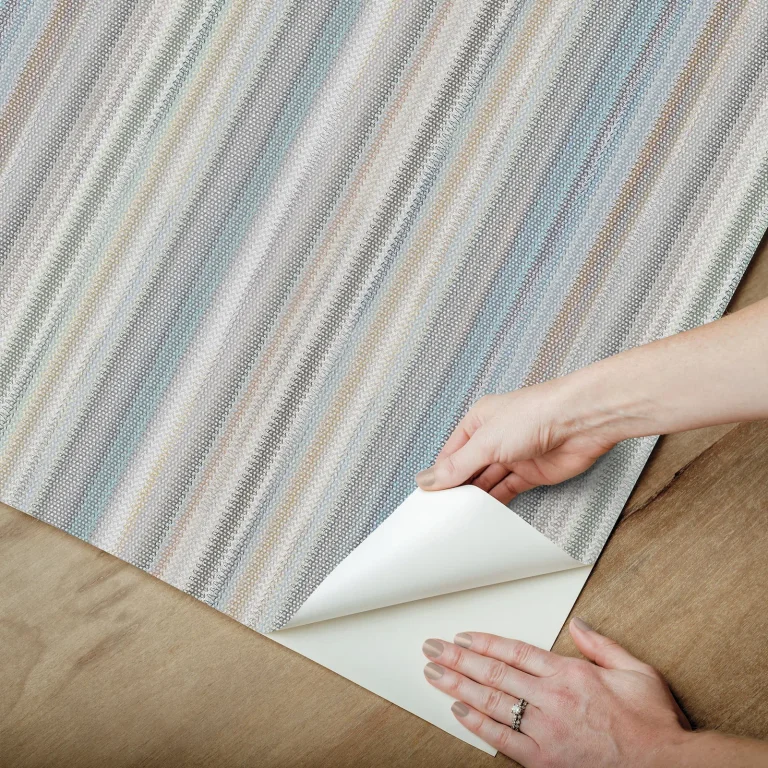 Striped Sunset Peel and Stick Wallpaper - Blue Grey — Image 6