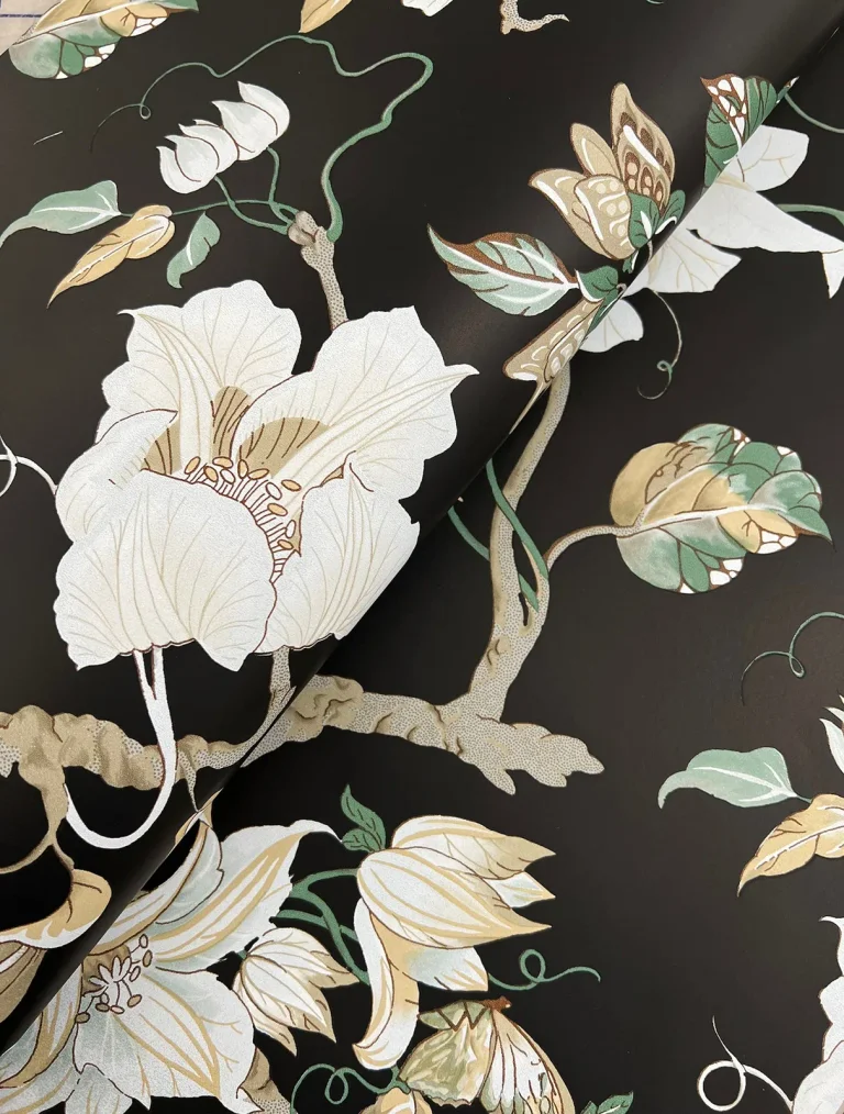 Ronald Redding Marguerite Vine Wallpaper - Black — Ảnh 6