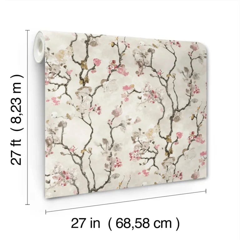 Avril Chinoiserie Wallpaper - Rose — Ảnh 5