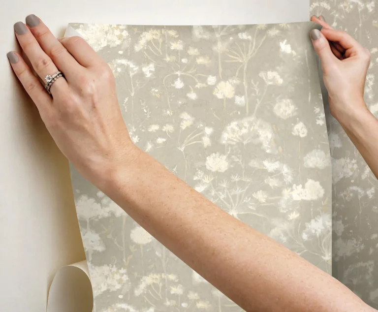 Candice Olson Botanical Fantasy Peel and Stick Wallpaper - Soft Taupe — Ảnh 4