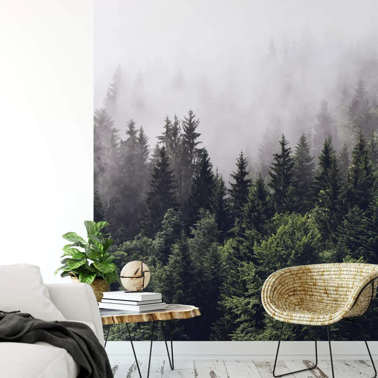 Forest Mist - Wall Mural 5433 - 4 Panel - 192cm x 260cm — Ảnh 2