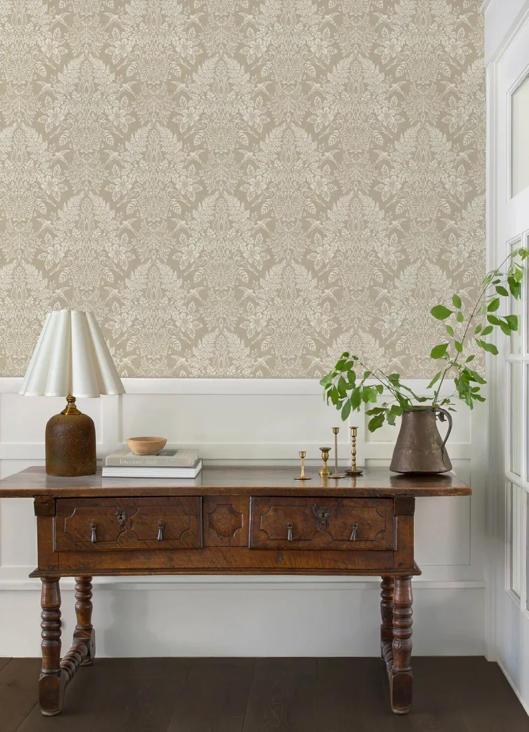 Chris Loves Julia Finch Woodland Damask Wallpaper - Neutral — Image 6